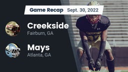 Recap: Creekside  vs. Mays  2022