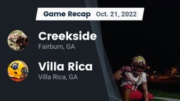 Recap: Creekside  vs. Villa Rica  2022