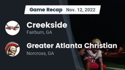 Recap: Creekside  vs. Greater Atlanta Christian  2022