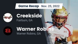 Recap: Creekside  vs. Warner Robins   2022