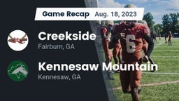 Recap: Creekside  vs. Kennesaw Mountain  2023