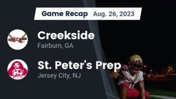 Recap: Creekside  vs. St. Peter's Prep  2023