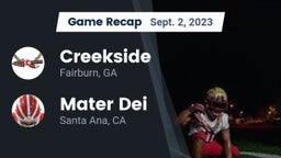 Recap: Creekside  vs. Mater Dei  2023