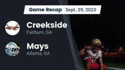 Recap: Creekside  vs. Mays  2023