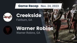 Recap: Creekside  vs. Warner Robins   2023