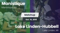 Matchup: Manistique vs. Lake Linden-Hubbell 2018