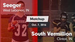 Matchup: Seeger vs. South Vermillion  2016
