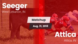 Matchup: Seeger vs. Attica  2018