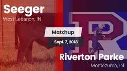 Matchup: Seeger vs. Riverton Parke  2018