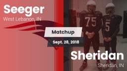 Matchup: Seeger vs. Sheridan  2018