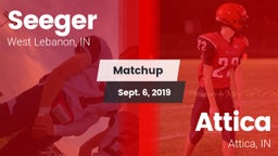 Matchup: Seeger vs. Attica  2019