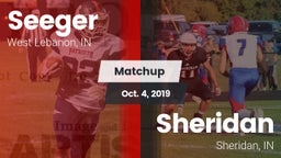 Matchup: Seeger vs. Sheridan  2019