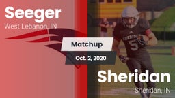 Matchup: Seeger vs. Sheridan  2020
