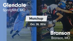 Matchup: Glendale  vs. Branson  2016