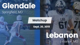 Matchup: Glendale  vs. Lebanon  2019