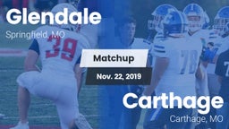 Matchup: Glendale  vs. Carthage  2019