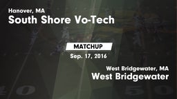 Matchup: South Shore Vo-Tech vs. West Bridgewater  2016