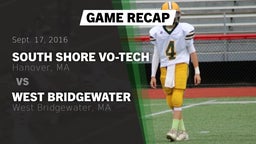Recap: South Shore Vo-Tech  vs. West Bridgewater  2016