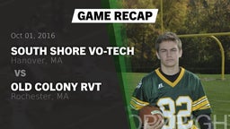 Recap: South Shore Vo-Tech  vs. Old Colony RVT  2016
