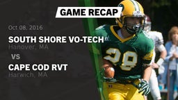 Recap: South Shore Vo-Tech  vs. Cape Cod RVT  2016