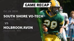 Recap: South Shore Vo-Tech  vs. Holbrook/Avon  2016