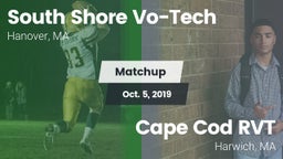 Matchup: South Shore Vo-Tech vs. Cape Cod RVT  2019