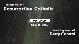 Matchup: Resurrection Catholi vs. Perry Central  2016