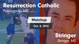 Matchup: Resurrection Catholi vs. Stringer  2016