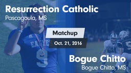 Matchup: Resurrection Catholi vs. Bogue Chitto  2016