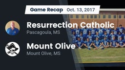 Recap: Resurrection Catholic  vs. Mount Olive  2017