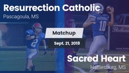 Matchup: Resurrection Catholi vs. Sacred Heart  2018