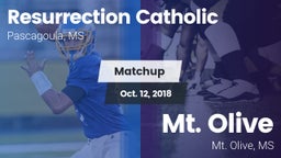 Matchup: Resurrection Catholi vs. Mt. Olive  2018