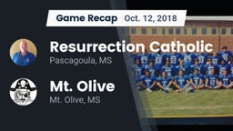 Recap: Resurrection Catholic  vs. Mt. Olive  2018