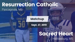 Matchup: Resurrection Catholi vs. Sacred Heart  2019