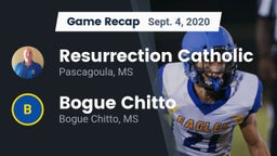 Recap: Resurrection Catholic  vs. Bogue Chitto  2020