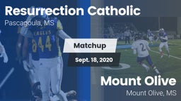 Matchup: Resurrection Catholi vs. Mount Olive  2020