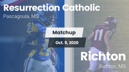 Matchup: Resurrection Catholi vs. Richton  2020