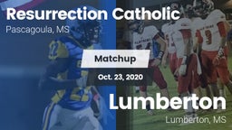 Matchup: Resurrection Catholi vs. Lumberton  2020