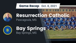 Recap: Resurrection Catholic  vs. Bay Springs  2021