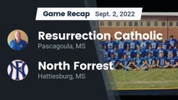 Recap: Resurrection Catholic  vs. North Forrest  2022