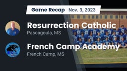 Recap: Resurrection Catholic  vs. French Camp Academy  2023
