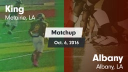 Matchup: King vs. Albany  2016