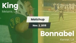 Matchup: King vs. Bonnabel  2018