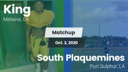 Matchup: King vs. South Plaquemines  2020