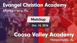 Matchup: Evangel Christian Ac vs. Coosa Valley Academy  2016