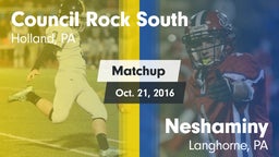 Matchup: Council Rock South vs. Neshaminy  2016