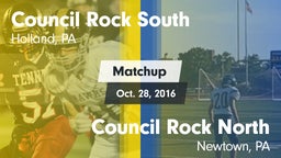 Matchup: Council Rock South vs. Council Rock North  2016