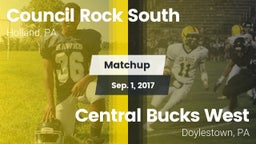 Matchup: Council Rock South vs. Central Bucks West  2017