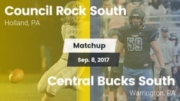 Matchup: Council Rock South vs. Central Bucks South  2017