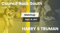 Matchup: Council Rock South vs. HARRY S TRUMAN 2017